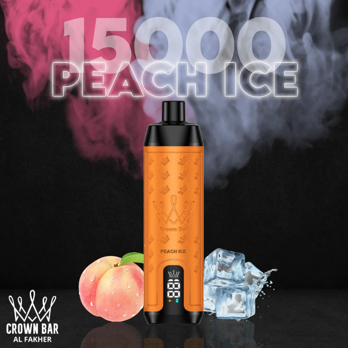 Al Fakher Vape Crown Bar 15000 - Peach Ice